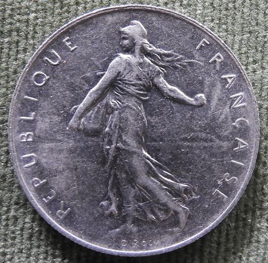 French 1960 1 Franc Coin - Circulated
