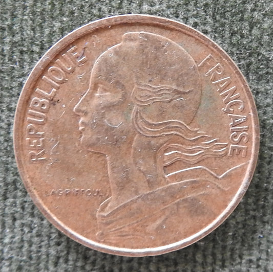 French 1965 10 Centimes Coin