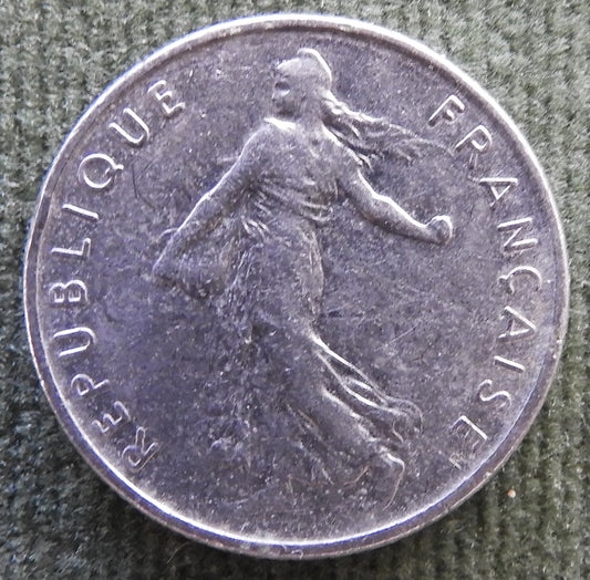 French 1969 1/2 Franc Coin - Circulated