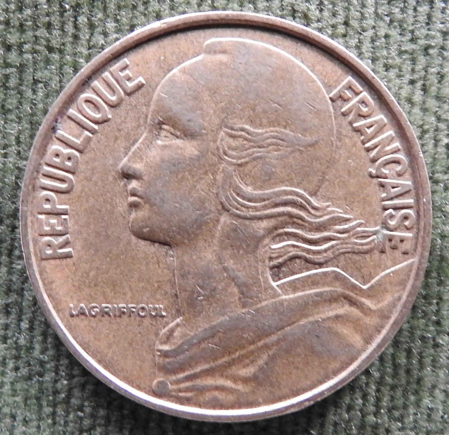 French 1971 20 Centimes Coin - Circulated