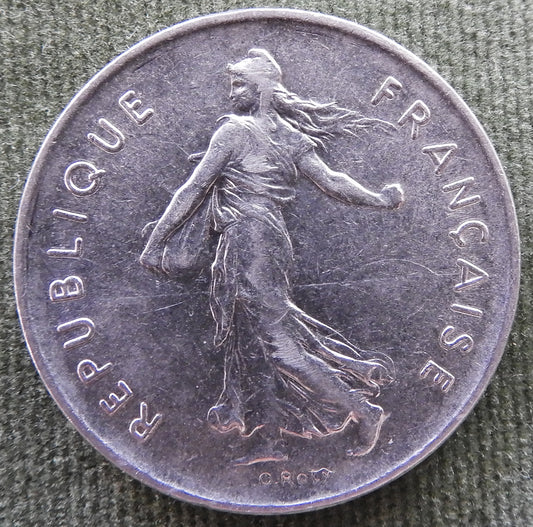 French 1970 5 Franc Coin - Circulated