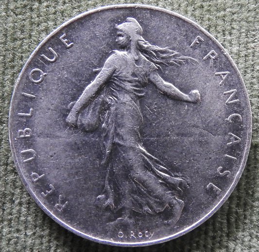 French 1976 1 Franc Coin - Circulated