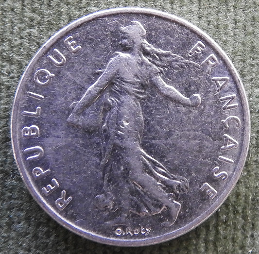 French 1978 1/2 Franc Coin - Circulated
