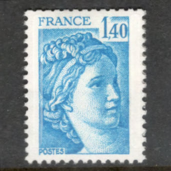 France 1978 1.40 Franc Blue Sabine Stamp