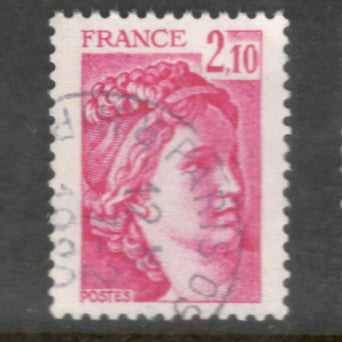 France 1978 2.10 Franc Purple Sabine Stamp