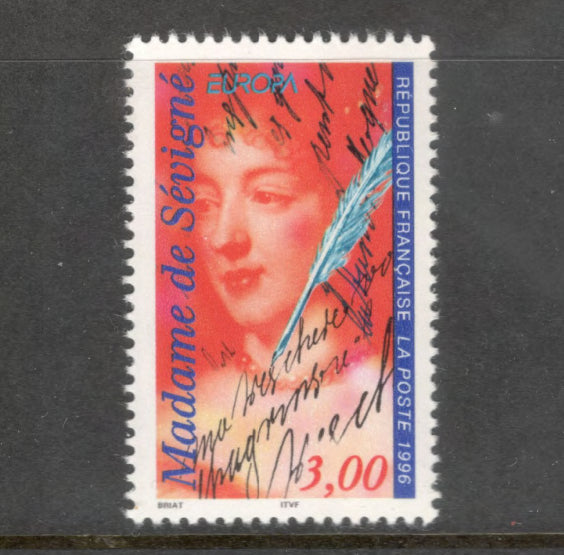 France 1996 3.00 Franc Famous Women Multicoloured Stamp
