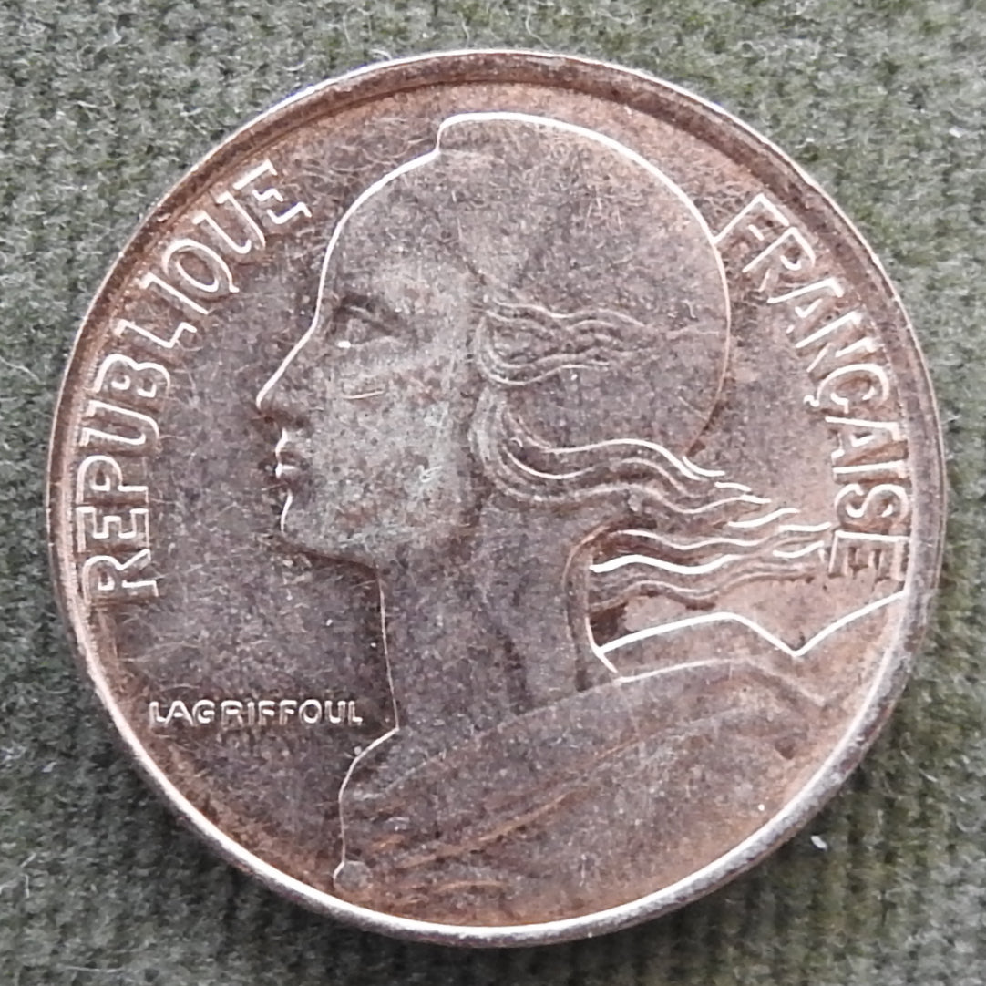 French 1997 10 Centimes Coin