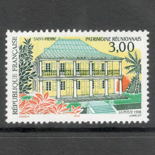 France 1998 3.00 Franc Cultural Inheritance on the Island La Reunion Multicoloured Stamp