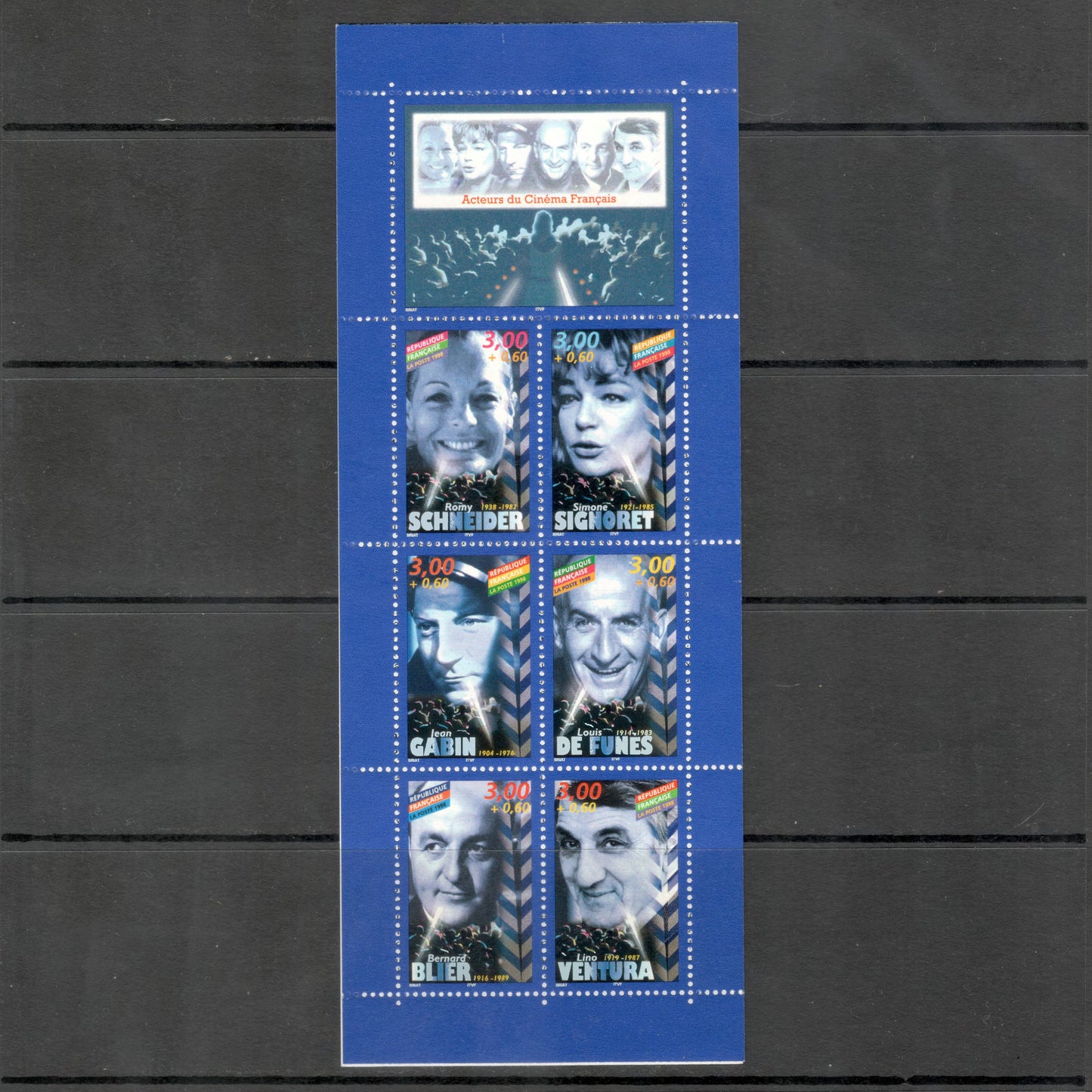 France 1998 3.00 Franc Heroes from French Movies Multicoloured Stamp Booklet