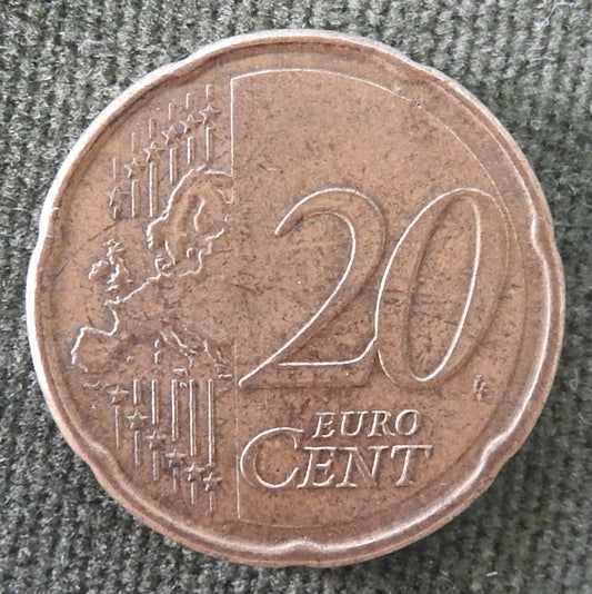 French 2009 20 Euro Cent Coin