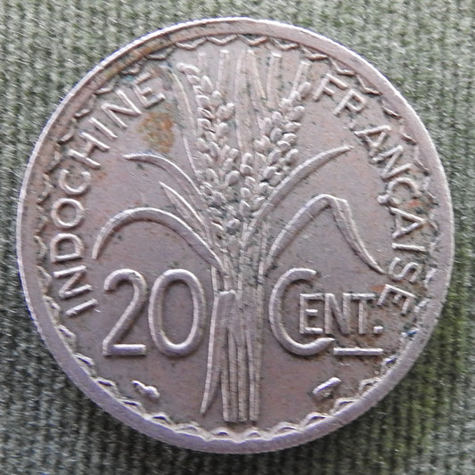 French 1939 20 Centimes Coin - Circulated
