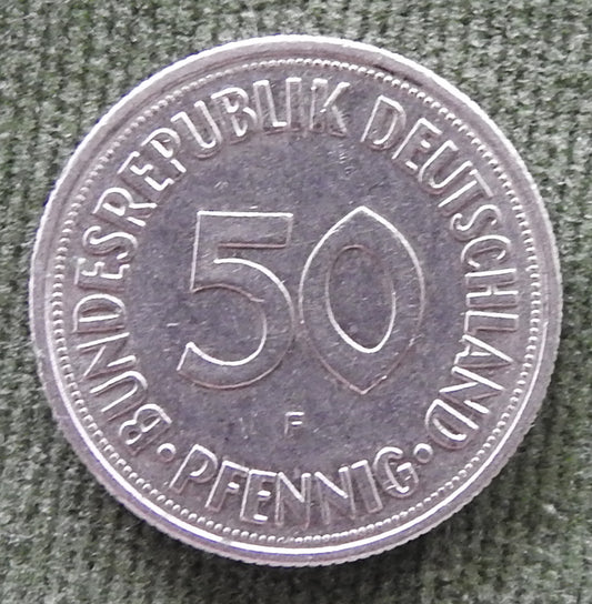 Germany 1970 F 50 Pfennig Coin