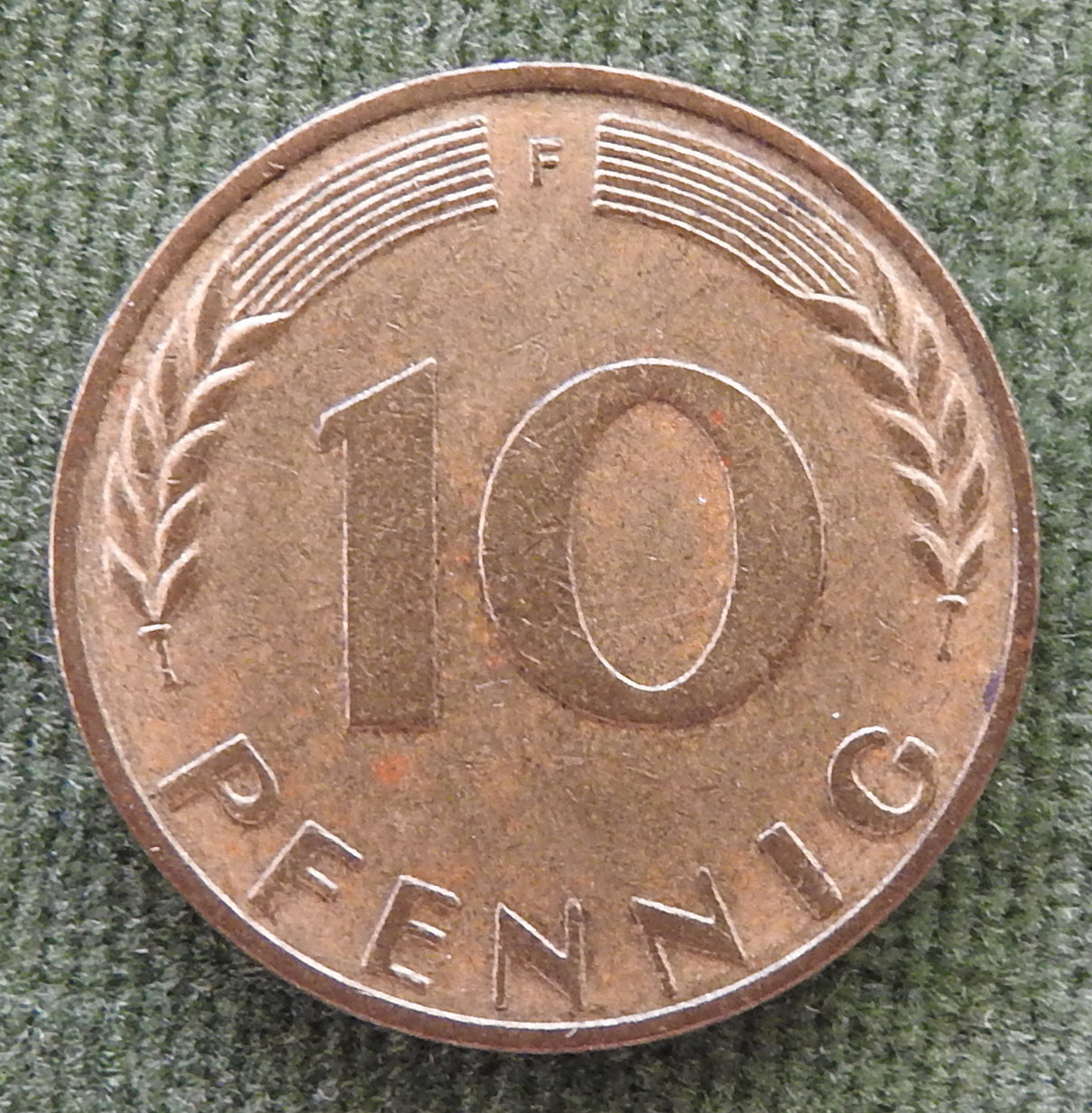 Germany 1971 F 10 Pfennig Coin