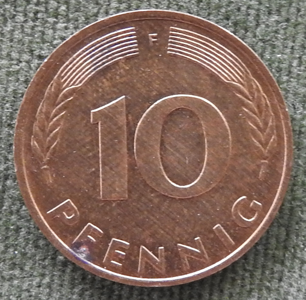 Germany 1978 F 10 Pfennig Coin