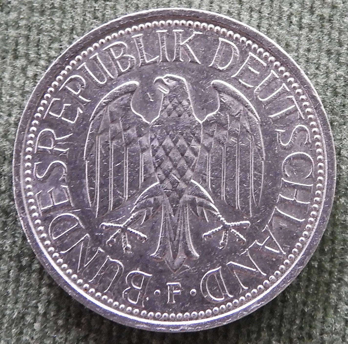 Germany 1993 F 1 Deutsche Mark Coin Stuttgart - Circulated