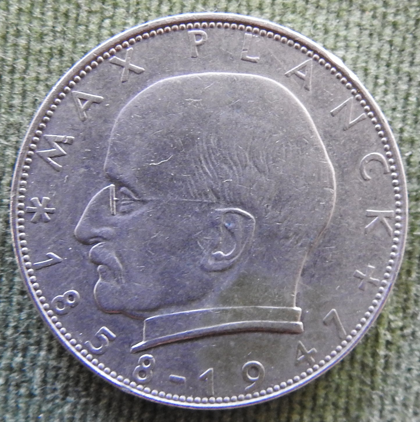 Germany 1958 G 2 Deutsche Mark Max Planck Coin - Circulated