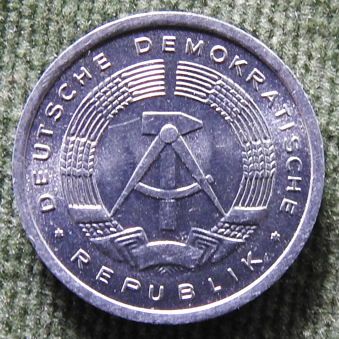 DDR East German 1982 A 1 Pfennig Coin - Circulated