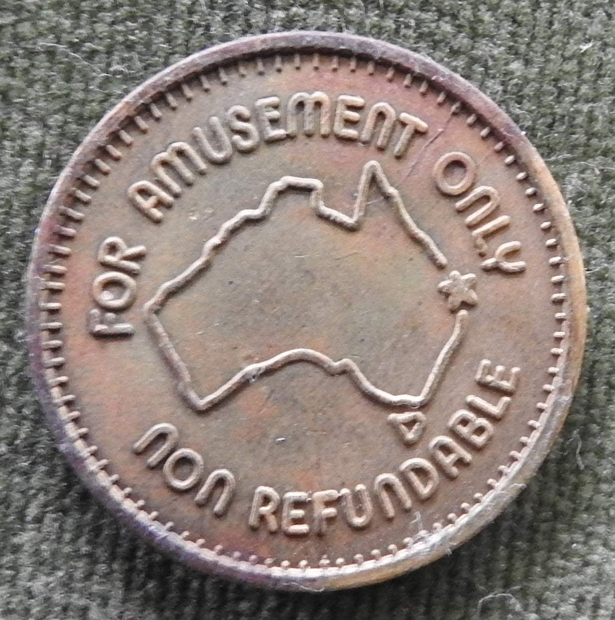 Grundy's Surfers Paradise Amusement Centre Token