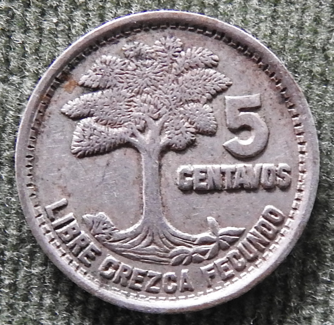 Guatemala 1957 5 Centavos Coin