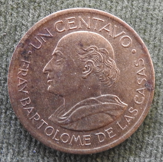 Guatemala 1964 1 Centavo Coat Of Arms Coin