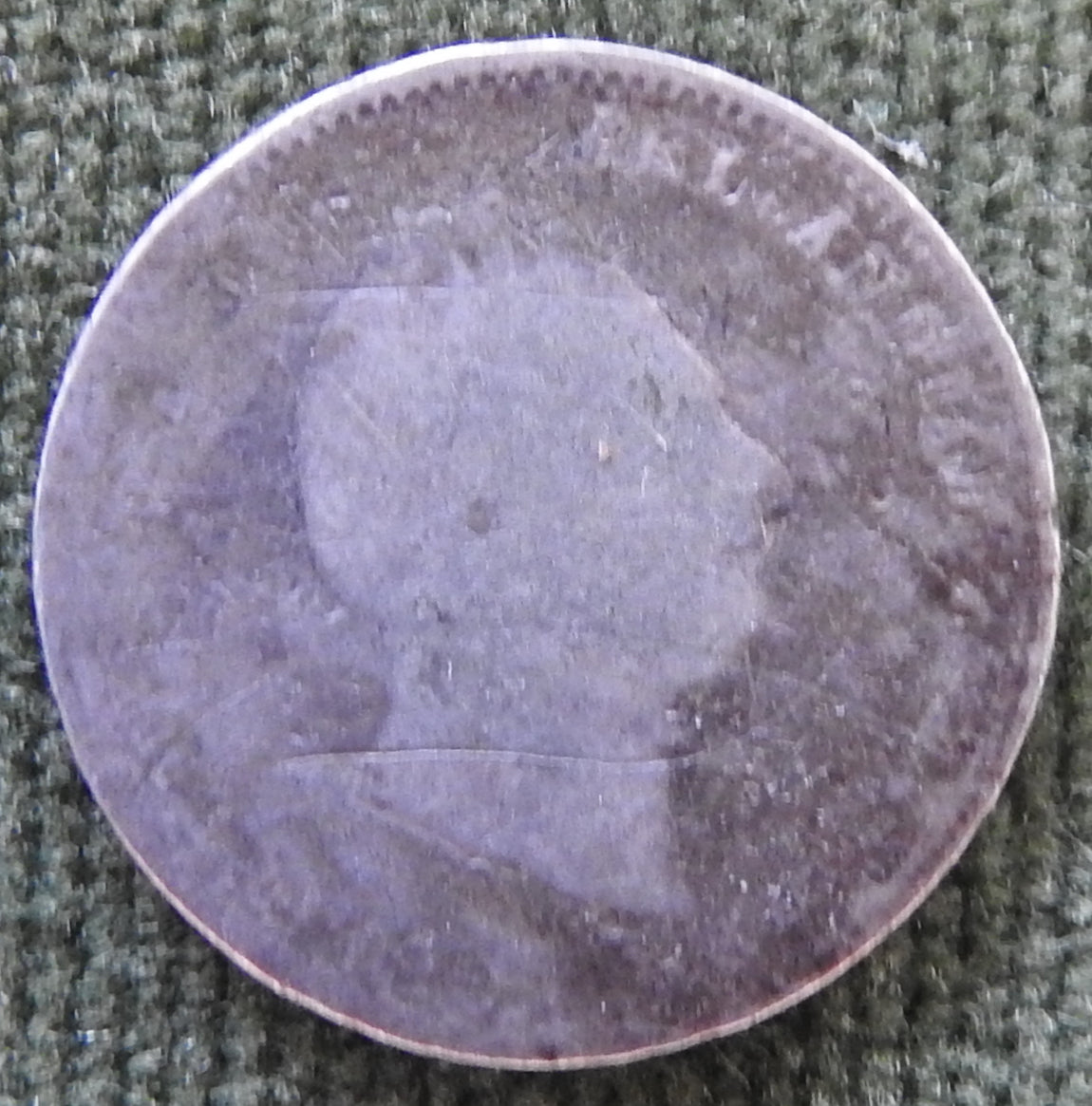 United Colony Of Demerary & Essequibo 183? 1/4 Guilder William IV Coin Guyana