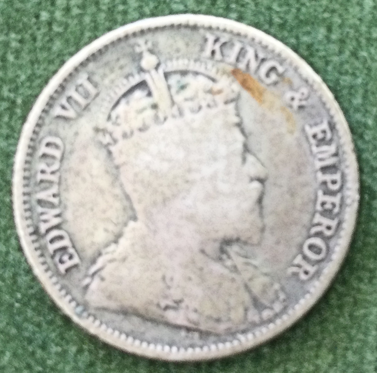 Hong Kong 1904 King Edward VII 10 Cent Coin - Grades as Fine