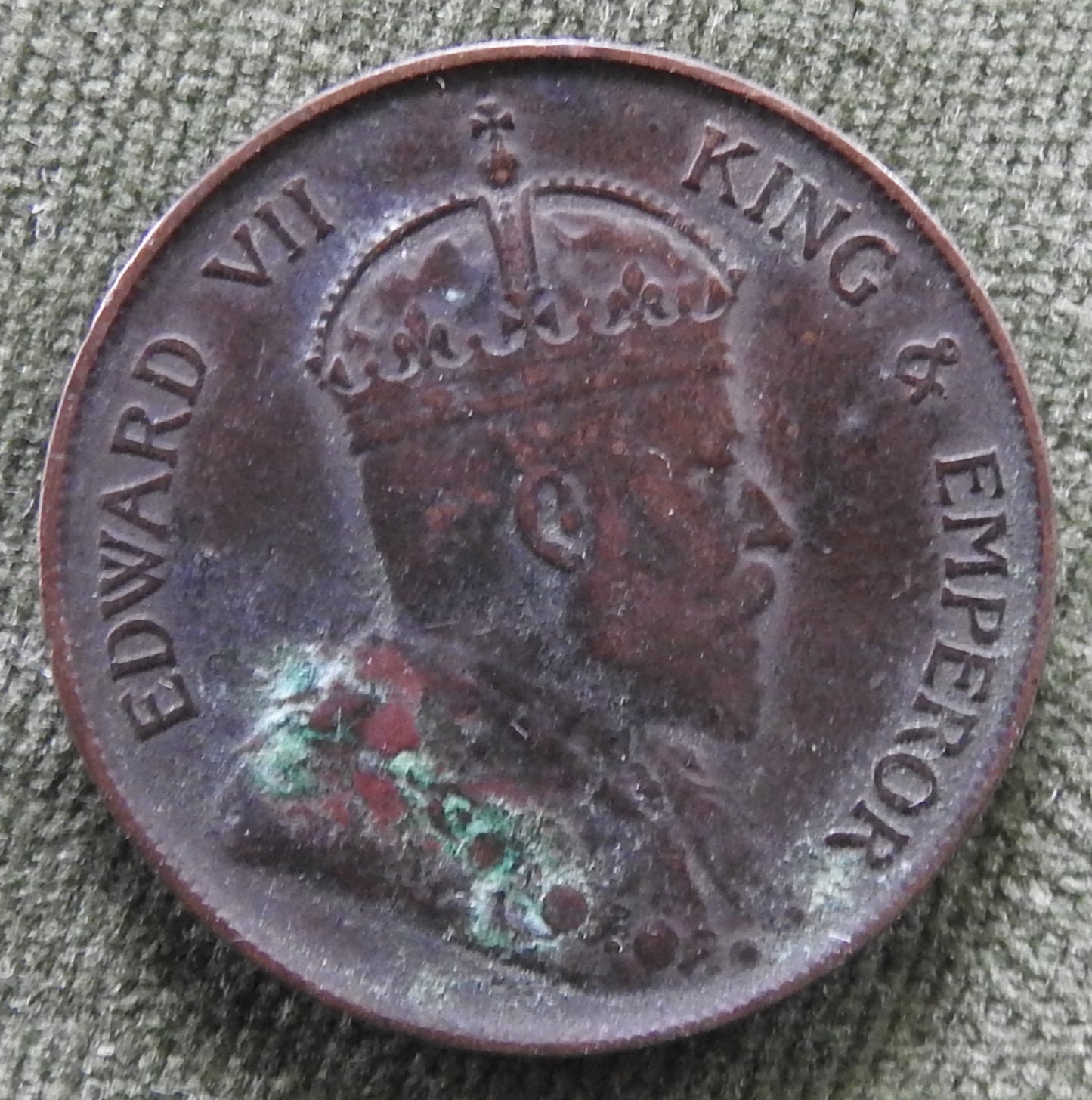Hong Kong 1905 1 Cent King Edward VII Coin - Circulated