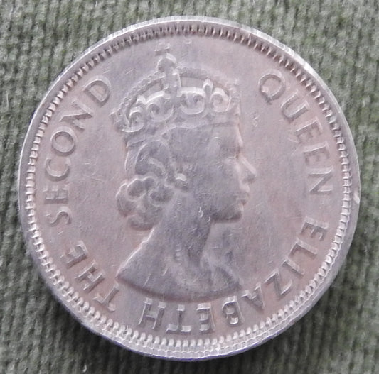 Hong Kong 1960 50 Cent Queen Elizabeth II Coin