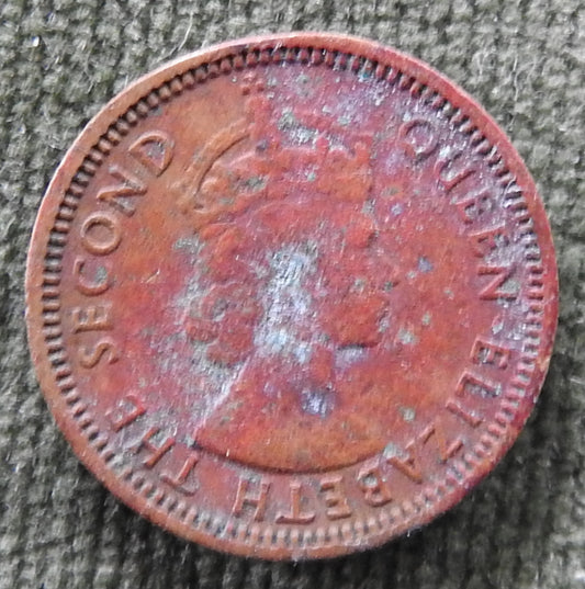 Hong Kong 1960 5 Cent Queen Elizabeth II Coin