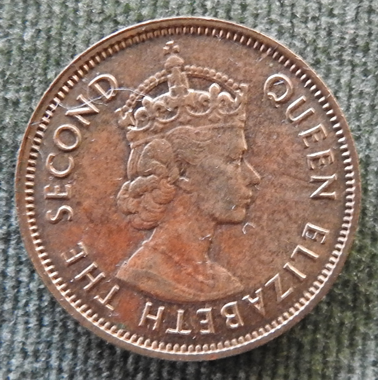 Hong Kong 1964 10 Cent Queen Elizabeth II Coin - Circulated