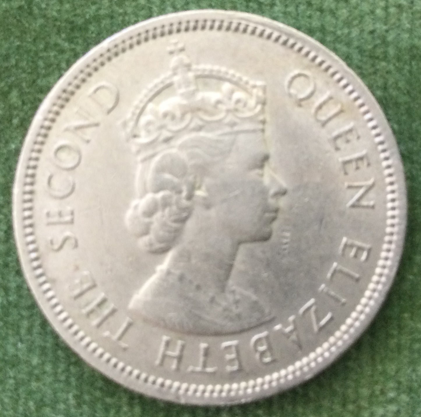 Hong Kong 1967 Fifty 50 Cent Queen Elizabeth II Coin - Circulated