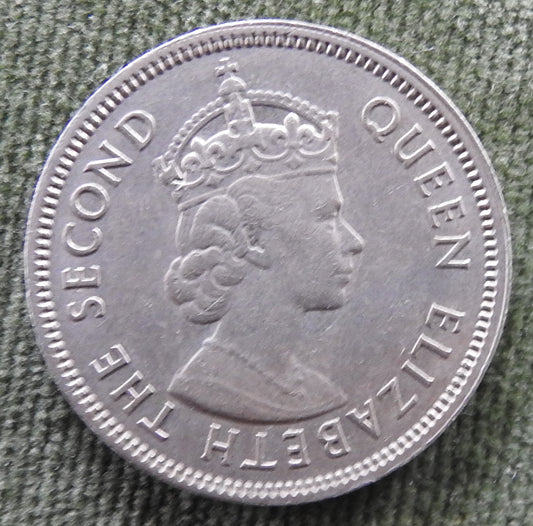 Hong Kong 1968 50 Cent Queen Elizabeth II Coin - Circulated