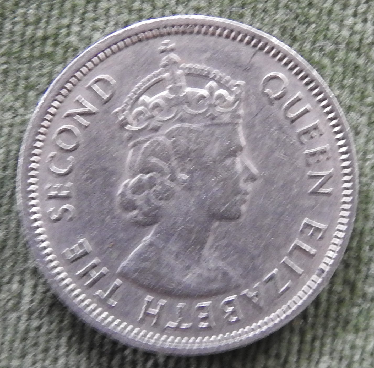 Hong Kong 1972 50 Cent Queen Elizabeth II Coin - Circulated