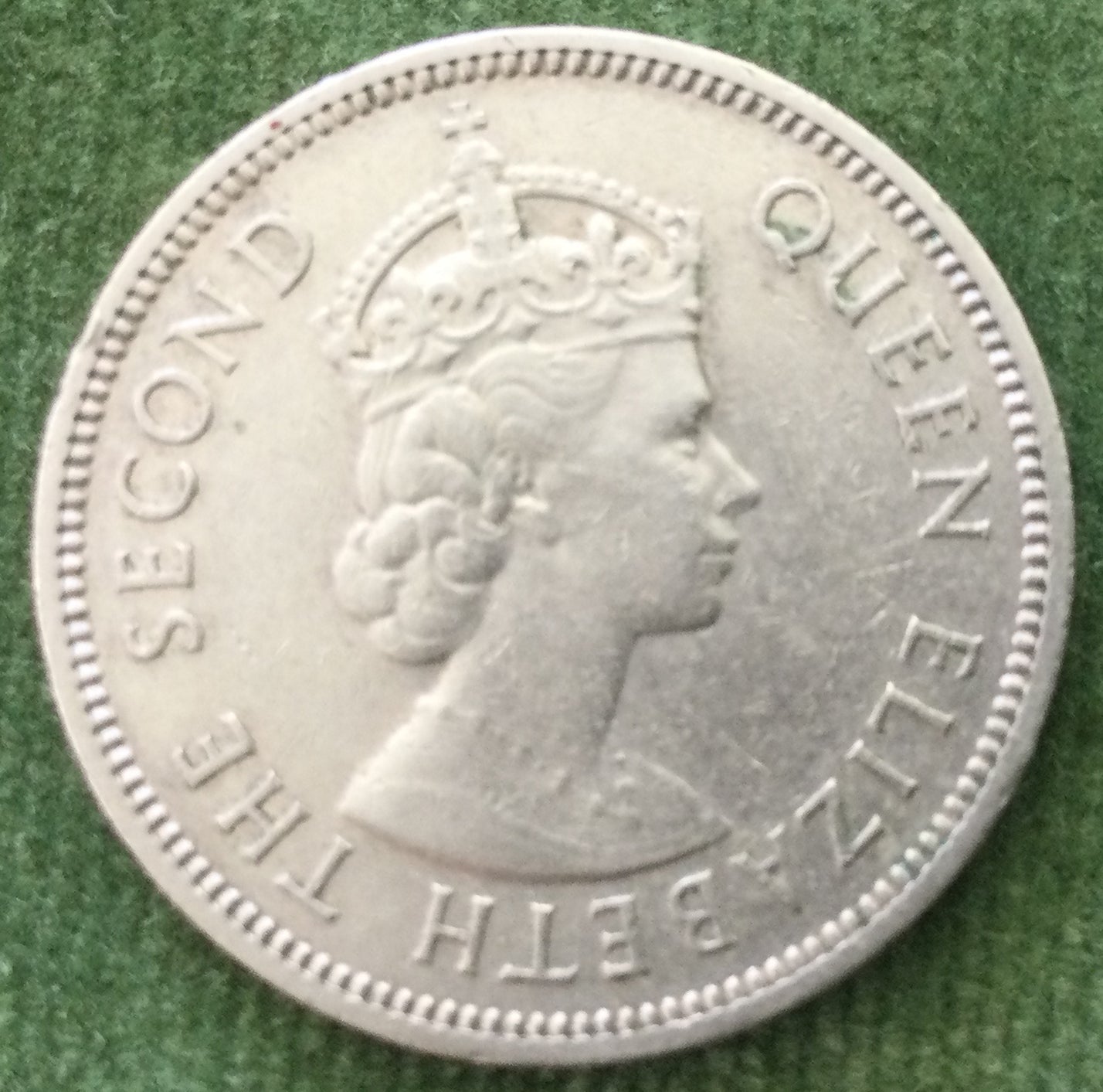 Hong Kong 1973 50 Cent Queen Elizabeth II Coin