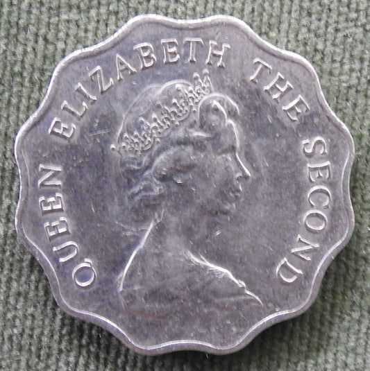 Hong Kong 1980 2 Dollar Queen Elizabeth II Coin