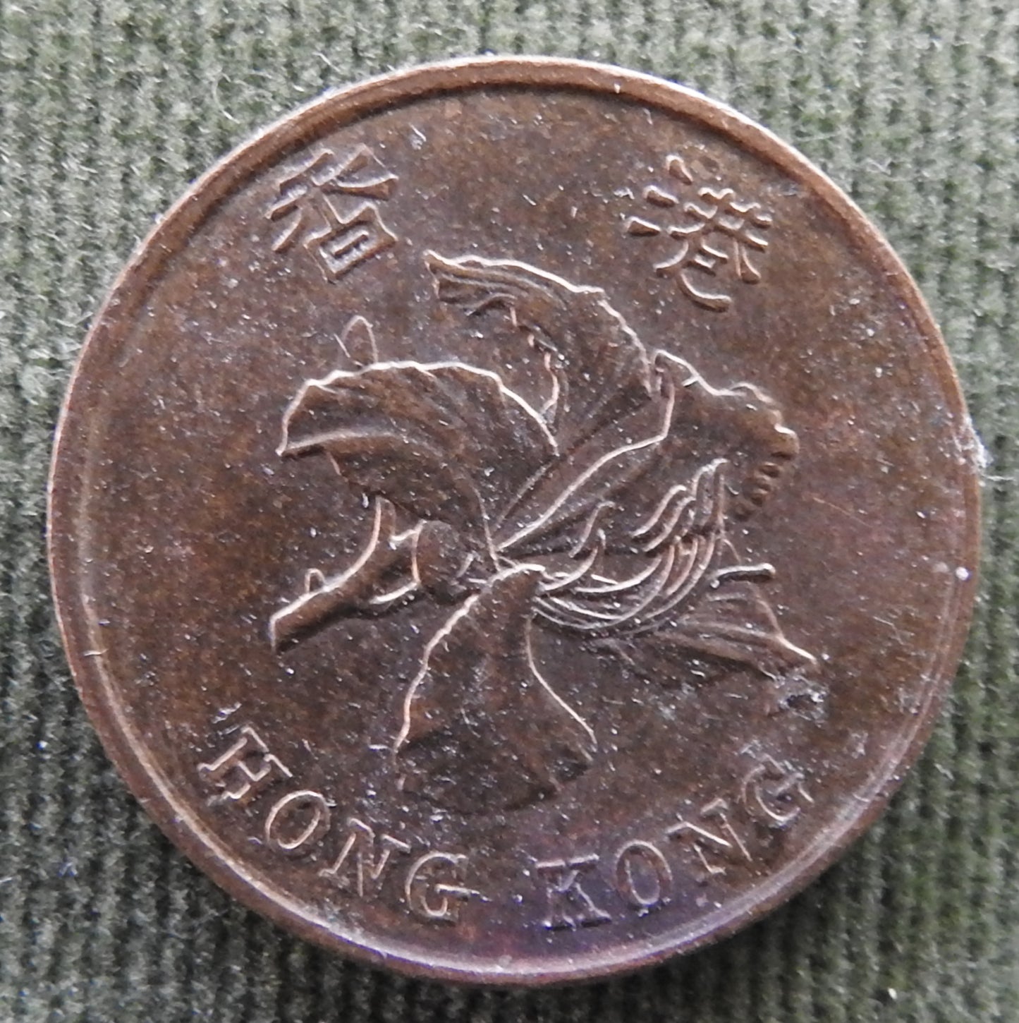 Hong Kong 1994 50 Cent Bauhinia Orchid Coin