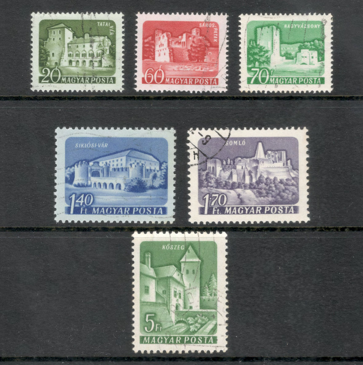 Hungary 1960 Castles & Fortresses Postage Stamp Set