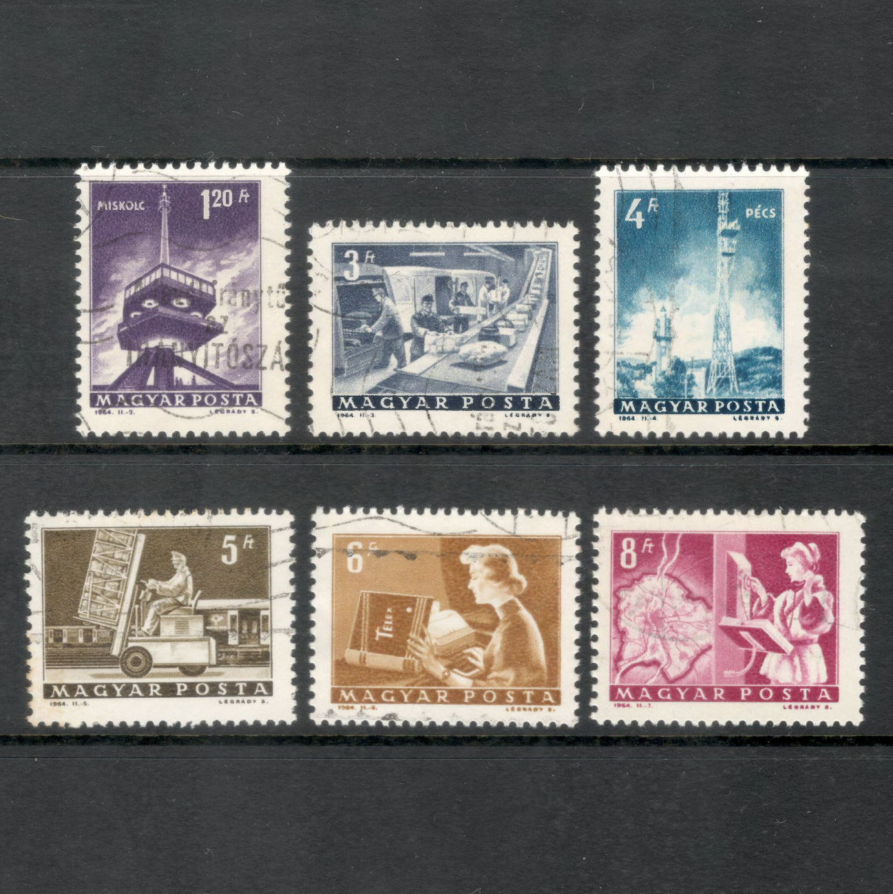 Hungary 1964 Post and Telecommunications Postage Stamp Set