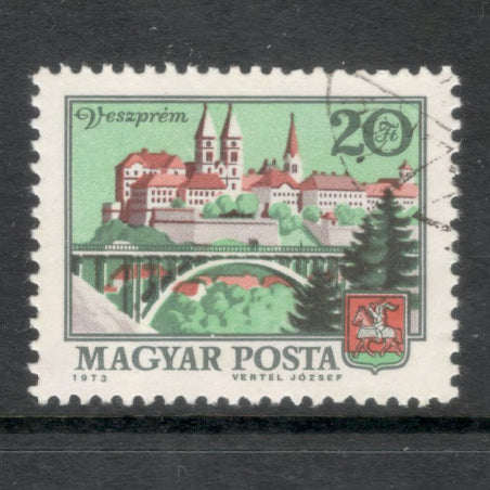 Hungary 1973 20 Forint Multicoloured Veszprem City Pictures Postage Stamp