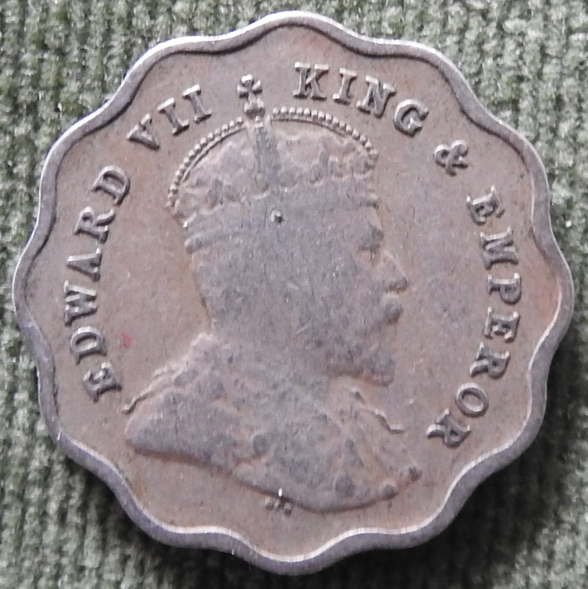 India 1910 1 One Anna Coin King Edward VII - British Rule