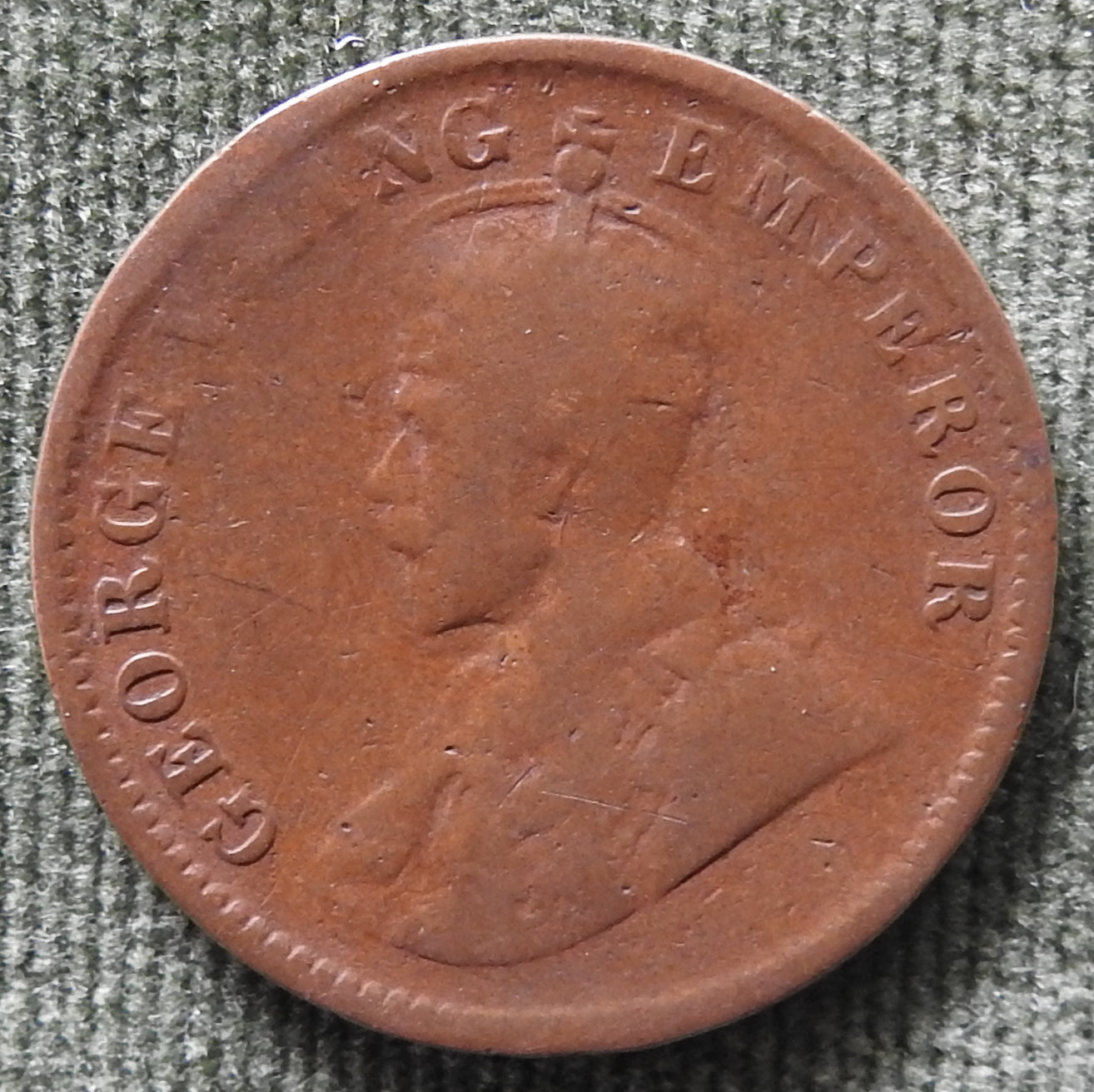 India 1912 1/4 Anna Coin