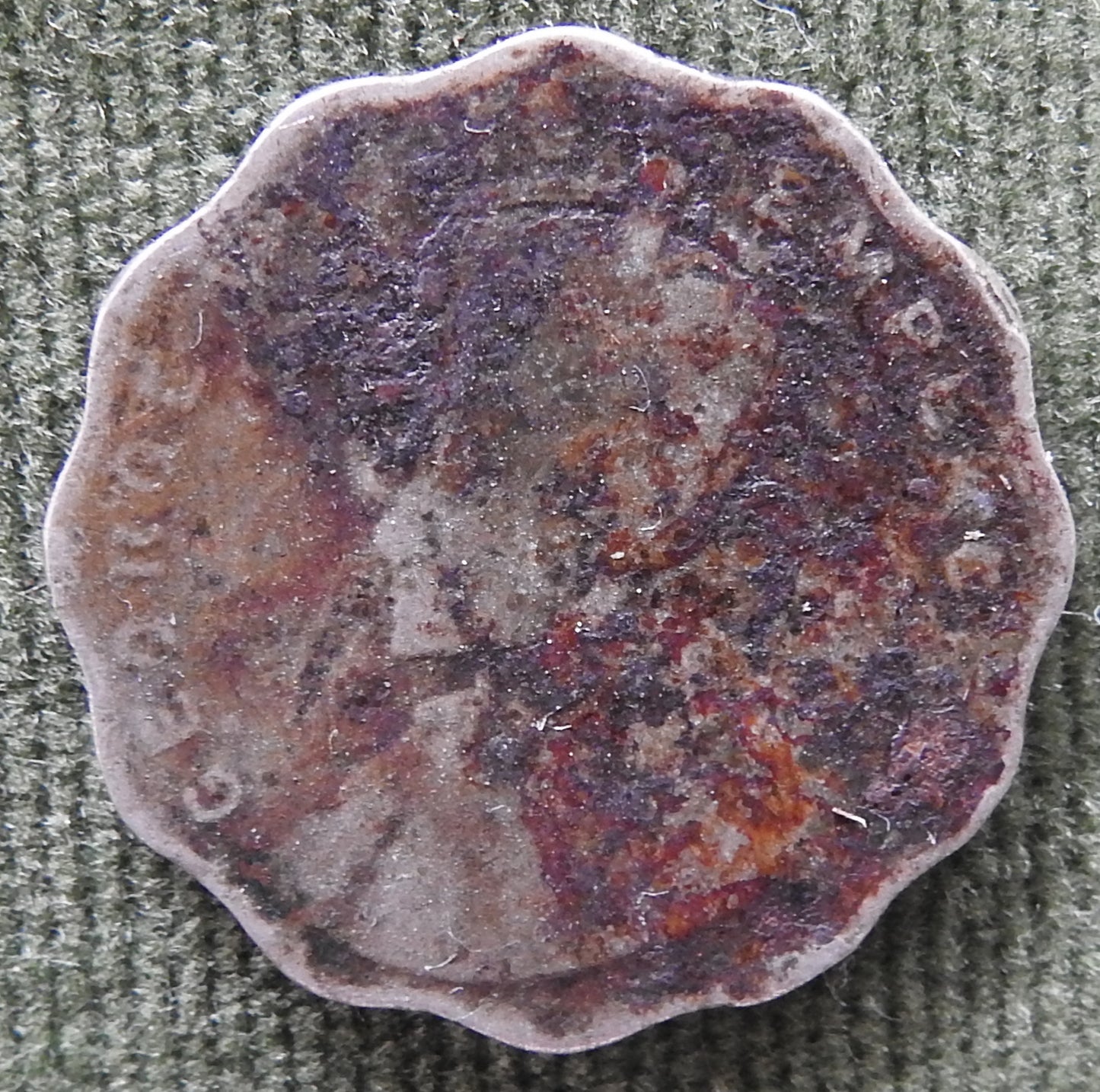 India 1919 1 One Anna Coin King George VI