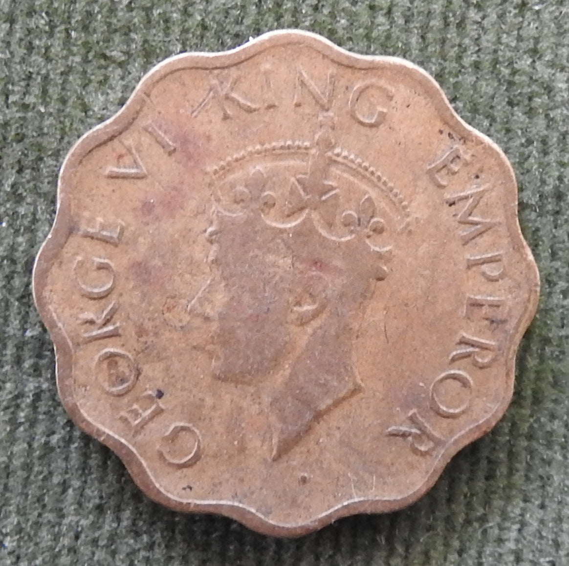 India 1945 1 One Anna King George V Coin British Rule - Circulated