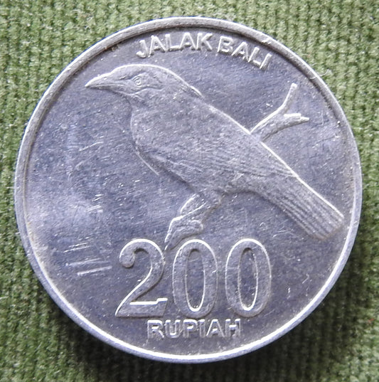 Indonesian 2003 200 Rupiah Bali Mynah Bird Coin