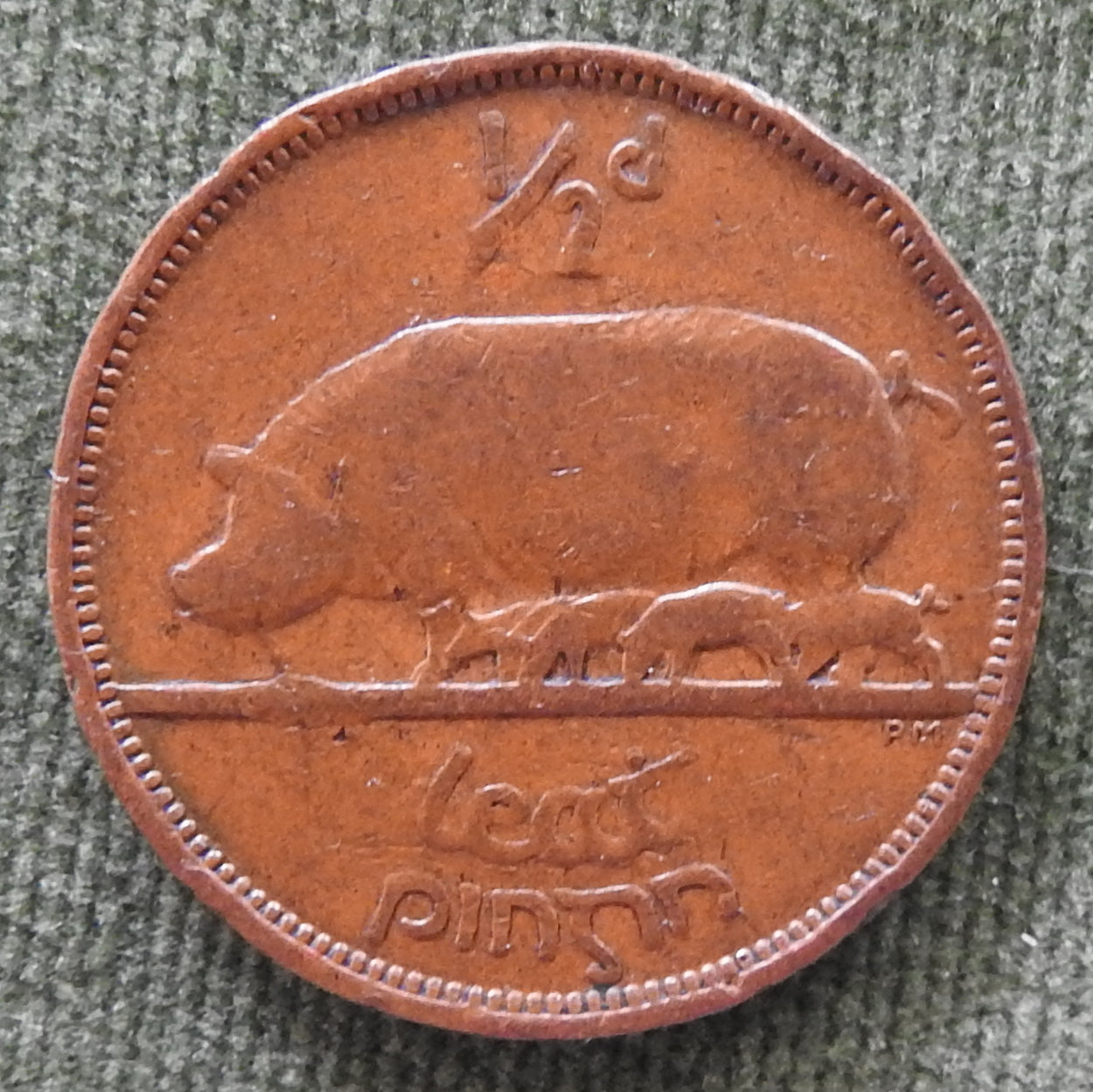 Ireland Eire 1943 Half 1/2 Penny Coin