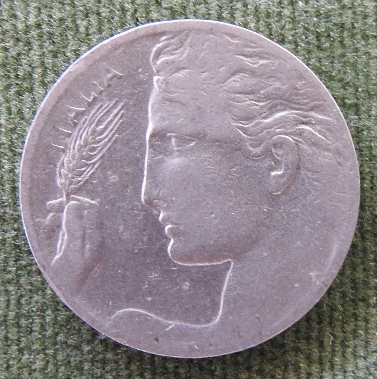 Italy 1911 20 Centesimi Coin - Liberty In Flight