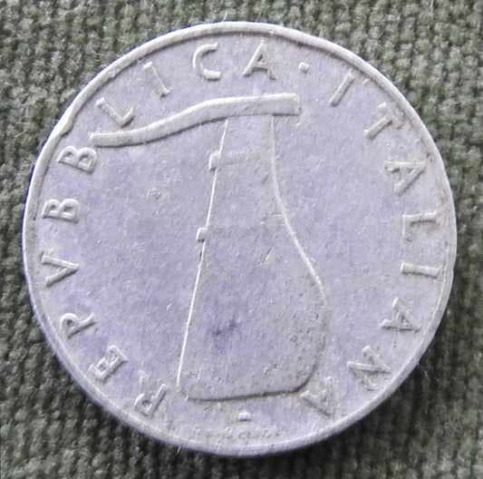 Italy 1952 5 Lire Rudder Coin