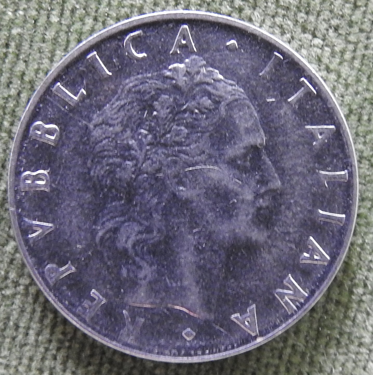 Italy 1966 50 Lira Coin The God Vulcan