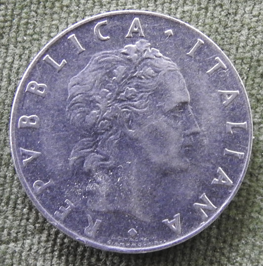 Italy 1968 50 Lire The God Vulcan Coin