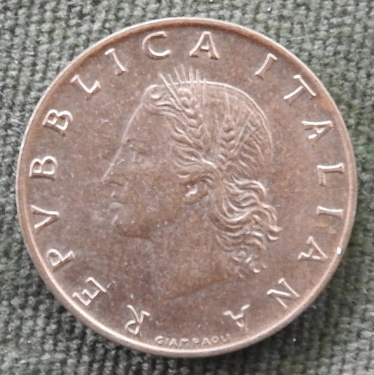 Italy 1969 20 Lire Oak Branch Coin